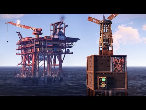 Видео: Загадочный дом под нефтевышкой в Раст/Rust