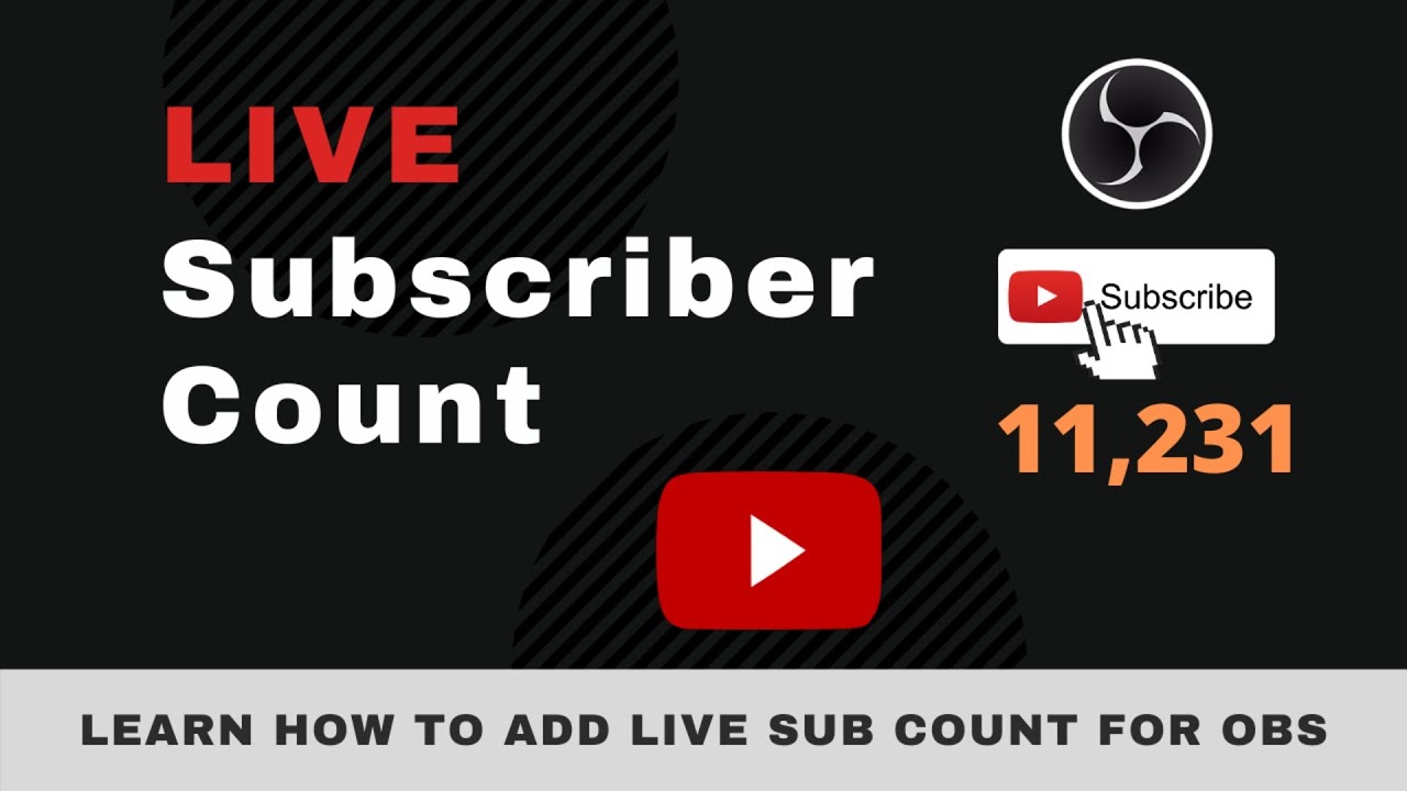 How To Make A Live Subscriber Count On Youtube Add Youtube Analytics Live Subscriber Count For