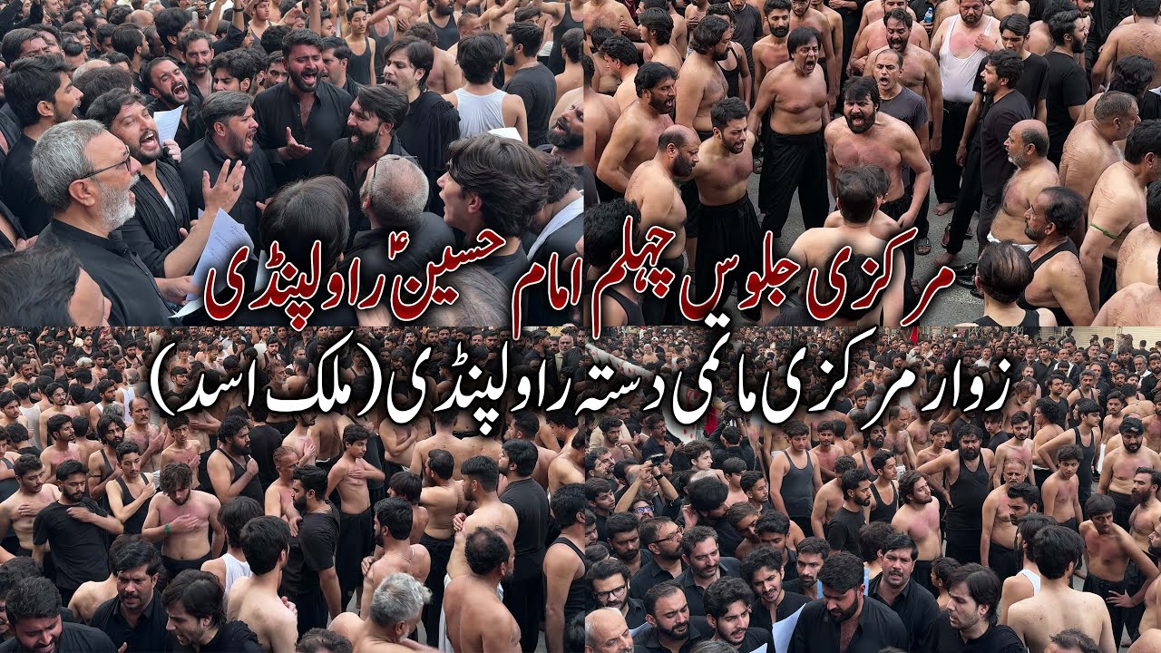 20th Safar 2025/1447 | Zawar Markazi Matmi Dasta Rawalpindi (Malik Asad) | Chehlum Jaloos Rawalpindi