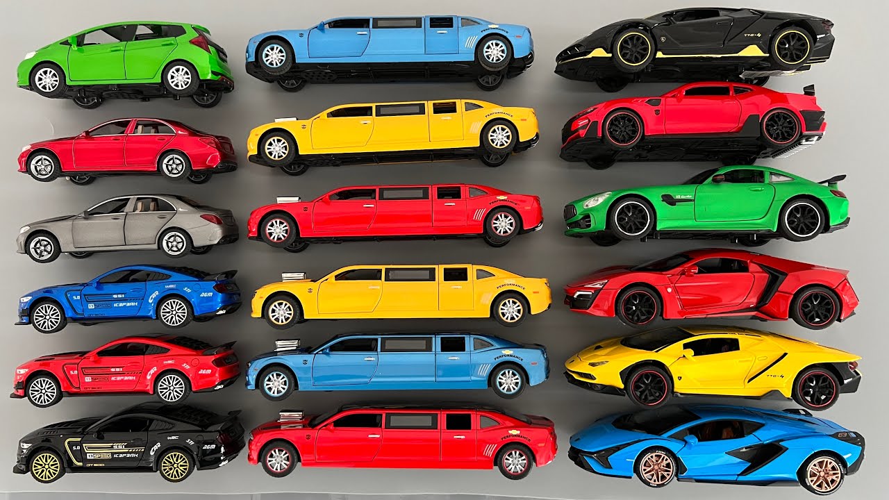 Smaller and bigger sized model cars in a big box Sports Cars YouTube