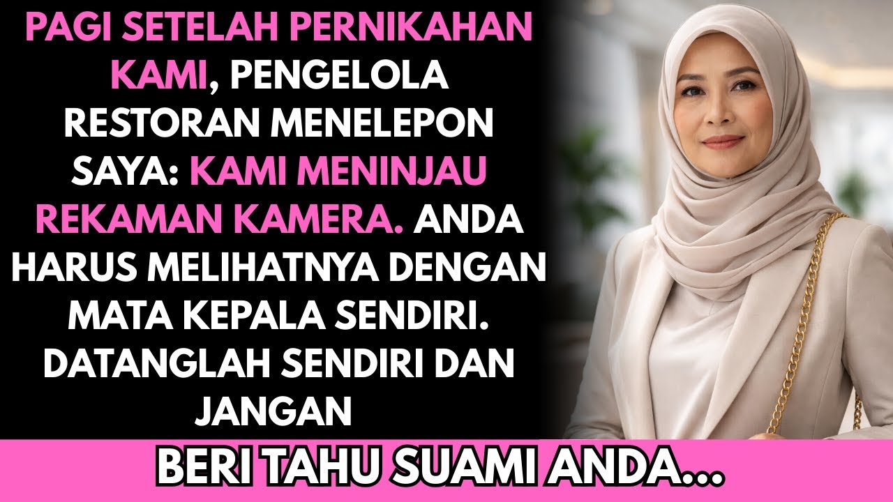 Restoran menelepon: ‘Lihat rekamannya. Datang sendiri. Jangan beri tahu suamimu