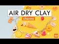 Making clay charms  with air dry clay cute