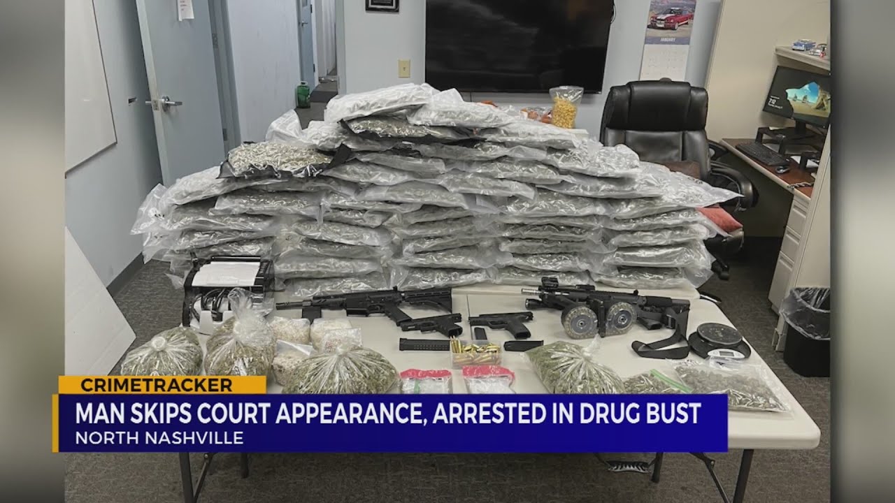 Nashville, TN man skips court appearance, arrested in drug bust - YouTube