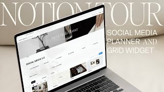 Notion Tour | The Most Beautiful Social Media Planner in Notion | Notion for Creators Notion Tour | The Most Beautiful Social Media Planner in Notion | Notion for Creators