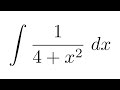 Integral of 1/(4+x^2)