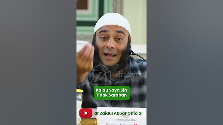 Kalau Saya Sih Tidak Sarapan - dr. Zaidul Akbar Official #jsr #zaidulakbar