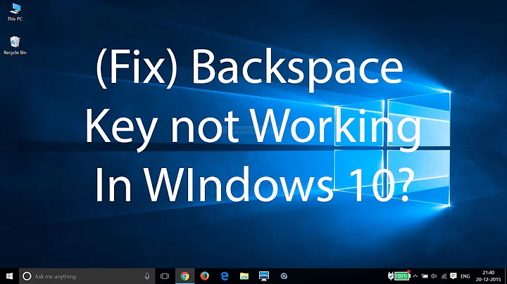 (Fix) BackSpace key not Working In Windows 10