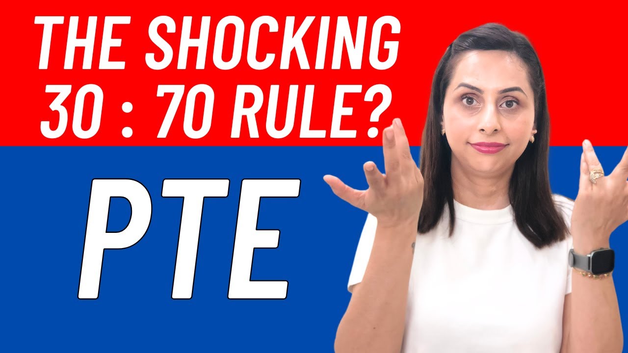 PTE 30:70 Rule - Score 90 with this method - PTE Tips and Tricks - YouTube