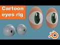 Rigging cartoon eyes in blender