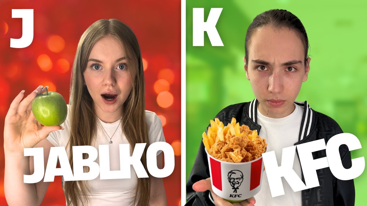 JÍME 24 HODIN JÍDLO JEN NA 1 PÍSMENO! (špatný nápad)