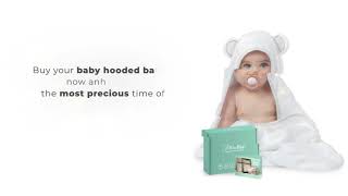 Organic Bamboo Hooded Baby Towel – Ultra Soft and Super Absorbent Baby Bath Towels for Newborns