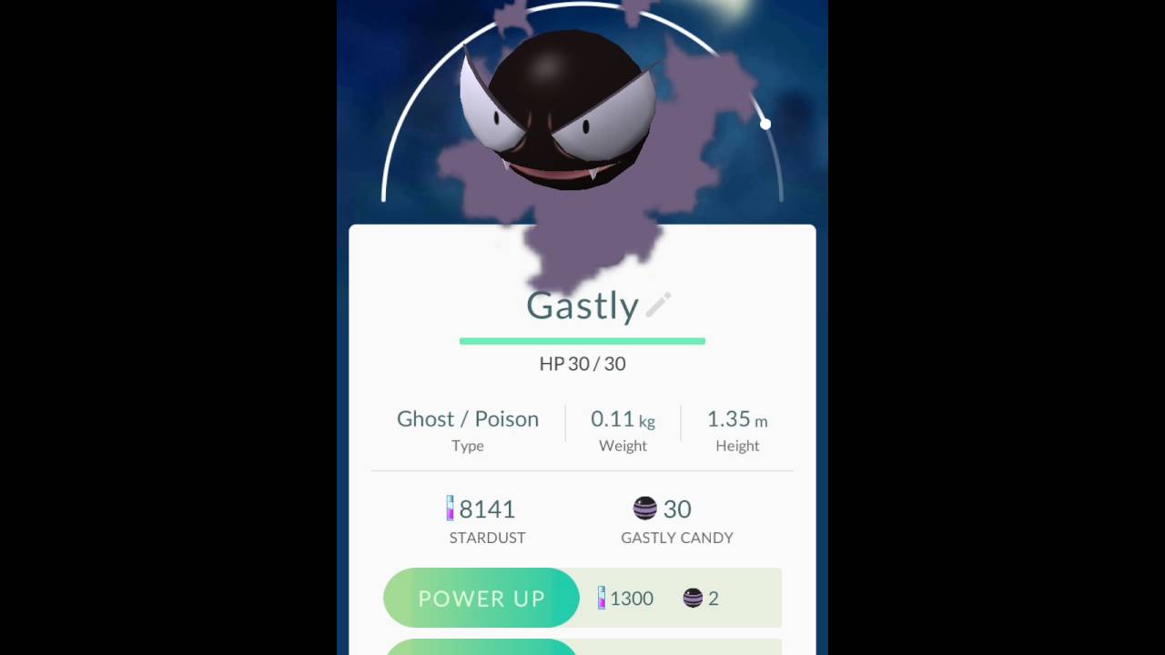 Evolving a 235 CP Gastly into a Haunter - Pokemon GO - YouTube