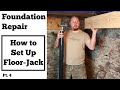 Foundation repair  how to set up floor jacks pt 4