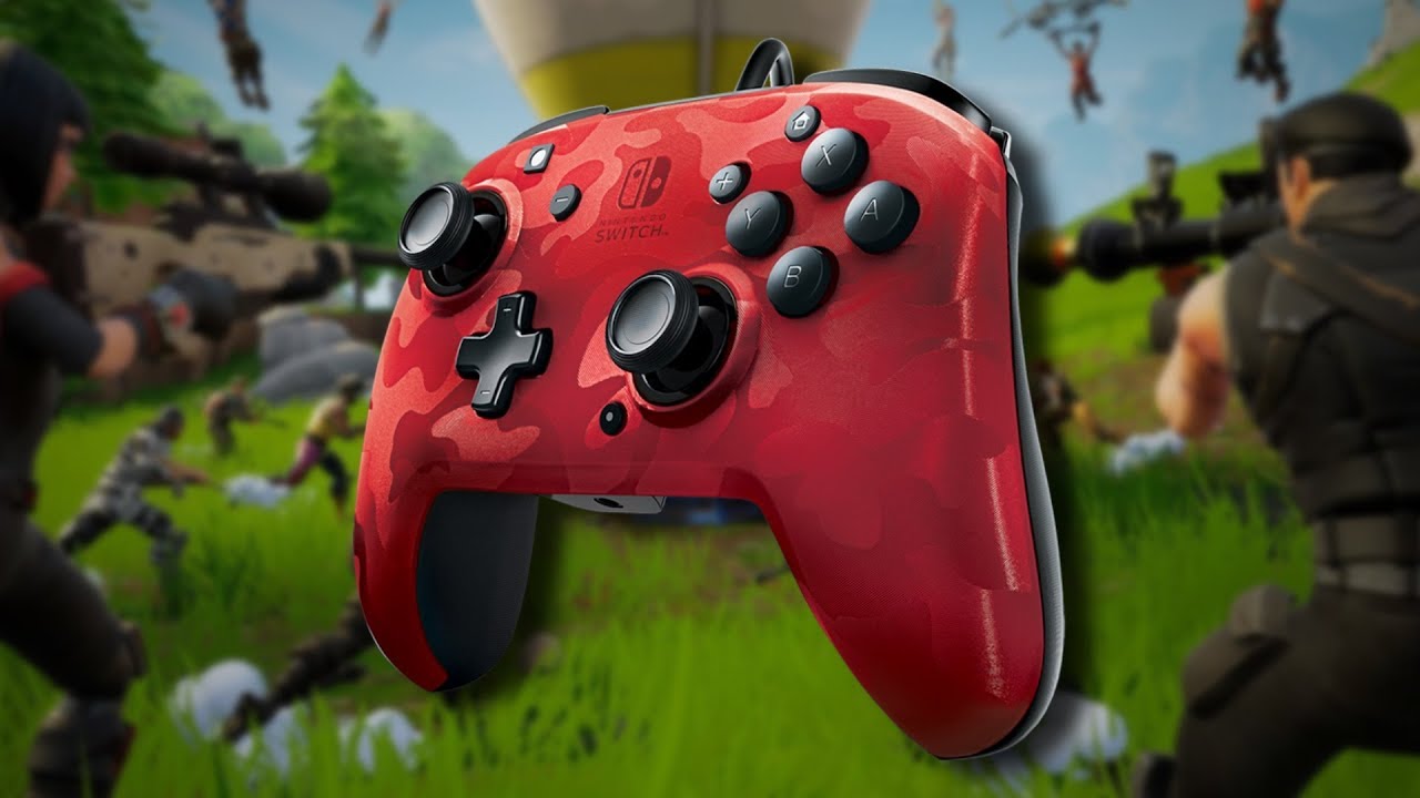 Une manette pour Nintendo Switch avec entrée microphone intégrée