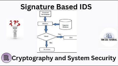 Signature based IDS | Types of Intrusion Detection System #cryptography