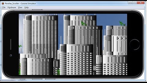 How to Create Parallax  Scroll App in Lua using Corona Simulator