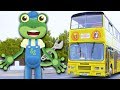 Geckos real vehicles  trucks buses excavators diggers  trucks for kids  kidss