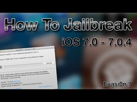 How To Jailbreak iOS 7.0 - 7.0.4 With Evasi0n 7 [Windows/Mac]