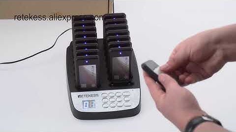 how to pair pager ID ----retekess restaurant  pager