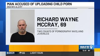 Man arrested for allegedly uploading child porn online