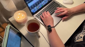 ASMR Typing with Rain Sound 🌧️ | Relaxing Work Session with mouse Clicks and no talking