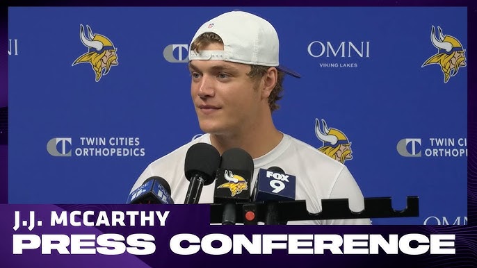 J.J. McCarthy Talks Building Chemistry in Offseason, Learning from  Teammates, Growth Opportunities - YouTube