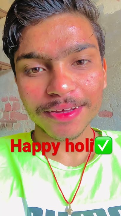 happy holi funny status