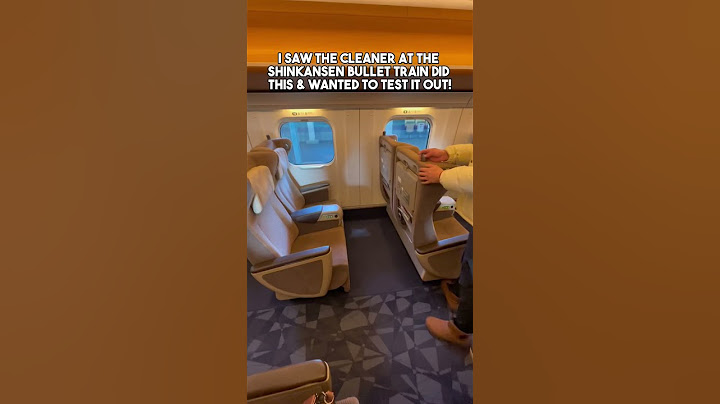 Japanese Bullet Train - Shinkansen and how their Chair Swivels!