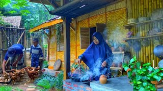 Rumput yang boleh dimakan | Memancing, memasak hidangan lazat | Kehidupan di Kampung