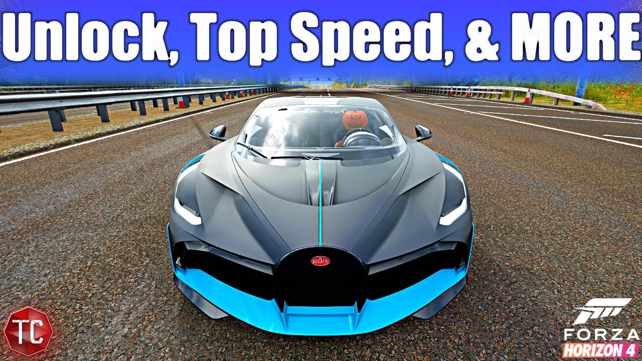 Forza Horizon 4: Bugatti DIVO! TOP SPEED, How UNLOCK, ALL UPGRADES, MORE!! - YouTube