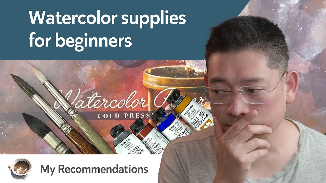 Watercolor Supplies for Beginners - Little Coffee Fox