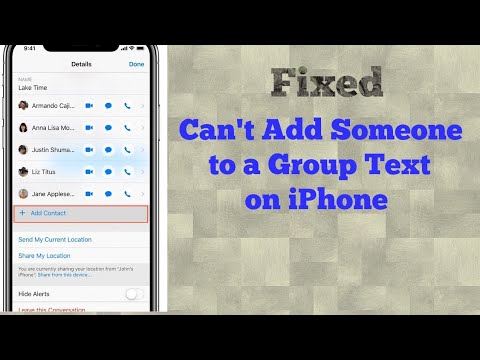 Why can&rsquo;t I Add Someone to a Group Text on iPhone in iOS 12.4.1/13 - Fixed