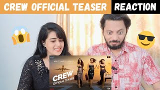 Crew | Teaser (REACTION) | Tabu, Kareena Kapoor Khan, Kriti Sanon, Diljit Dosanjh, Kapil Sharma