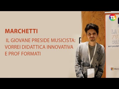 Marchetti, il giovane preside musicista: vorrei didattica innovativa e prof formati