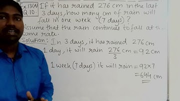 Q.10 - Ex.13(A) - Unitary Method - ICSE Maths Class 6th - Chapter 13.