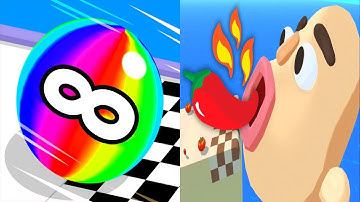 Ball Run 2048 Infinity VS Sandwich Runner - All Levels Gameplay Android iOS Ep 2