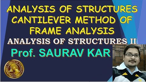 LECTURE SERIES- FRAME ANALYSIS USING CANTILEVER METHOD_PART II