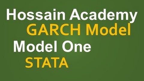 GARCH Model. Model One. STATA