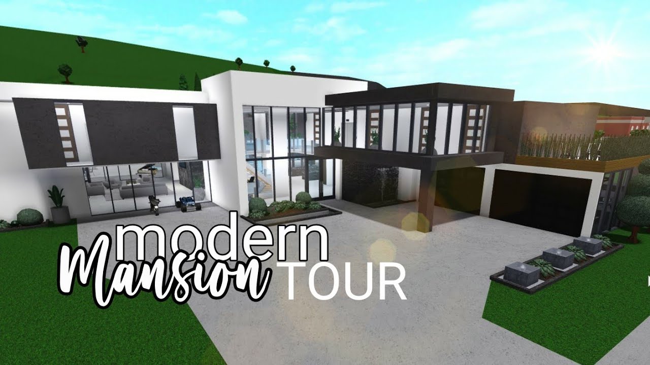 Bloxburg: Modern Mansion Tour| 890k - YouTube