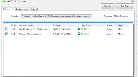 eDOCS DM Training - eDOCS DM Sync and Save (Part 1)