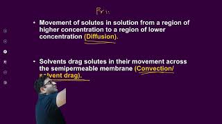 Principles of Dialysis| Diffusion| Osmosis| Solvent drag| Ultrafiltration