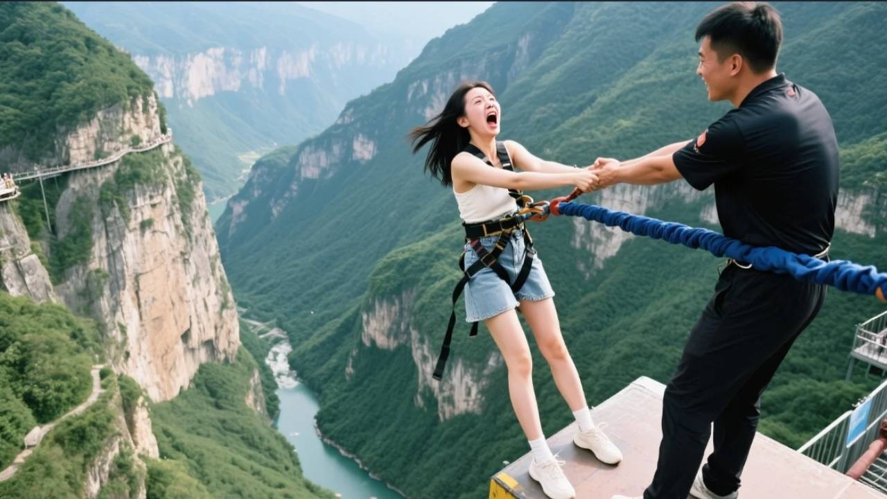 Bouncing Near Cliff: ASMR Cliff Bouncing