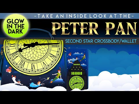 Loungefly Peter Pan Clock Glow in the Dark Crossbody Bag – Two Cubs Boutique