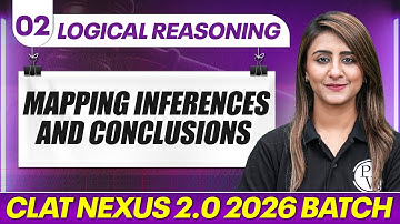 Logical Reasoning 02 : Mapping Inferences and Conclusions  | CLAT Nexus 2.0 2026