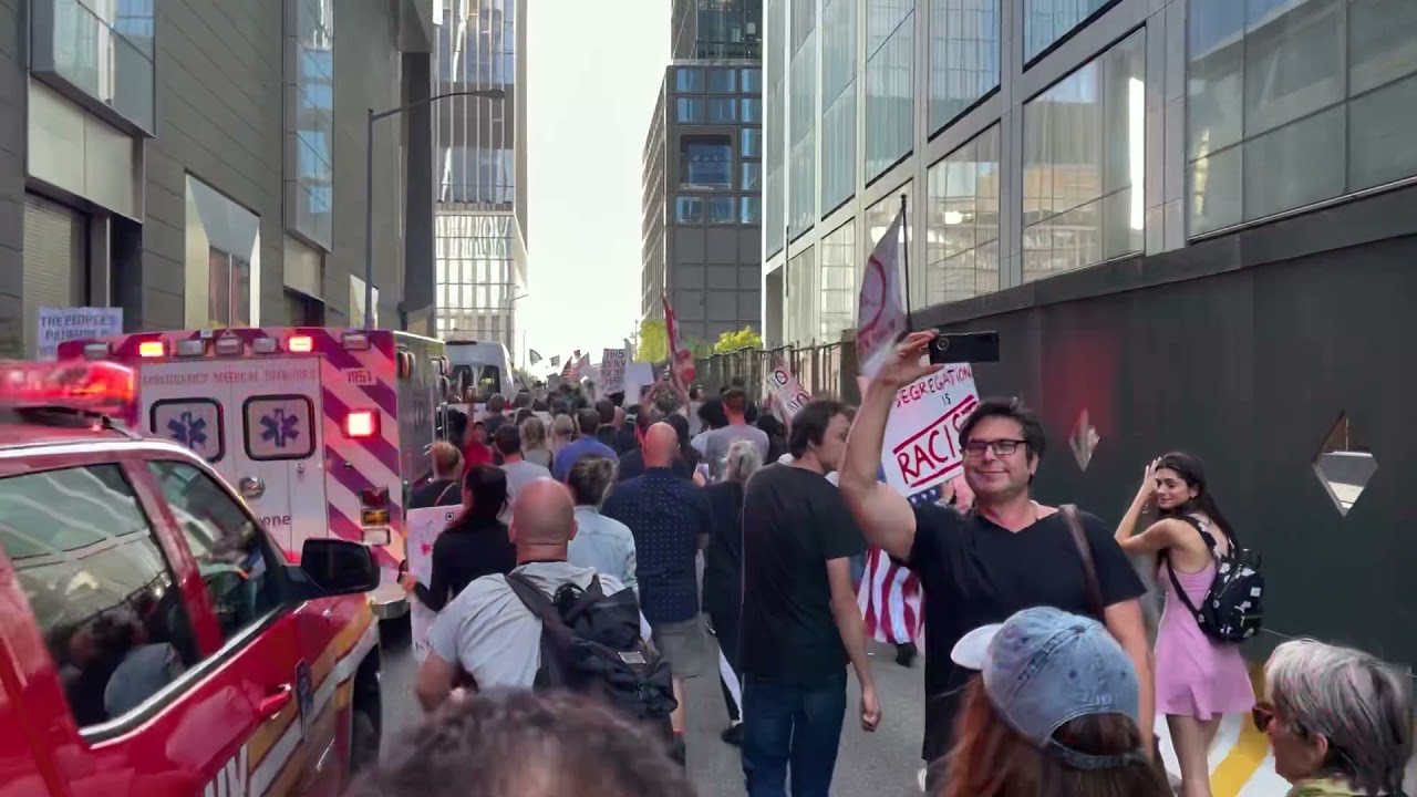 Anti vax mandate protest NYC freedom rally international