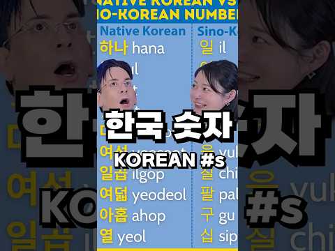 한국 숫자 세는 방식 왜 두개야?? Korean number systems