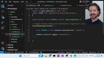 Salesforce LWC/LWR Portfolio Site Tutorial Part 7: Navigation Menu