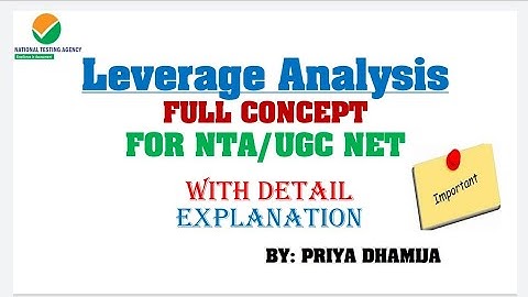 Leverage Analysis||Financial management||Business Finance||NTA UGC NET COMMERCE||B.com||CommerceRoom