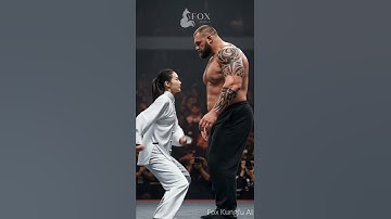 1.8m Asian Beauty vs. Giant Strongman: The Ultimate AI Knockout | Fox Kung Fu AI