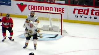 Marc-Andre Fleury in action during the Golden Knights @ Senators hockey game